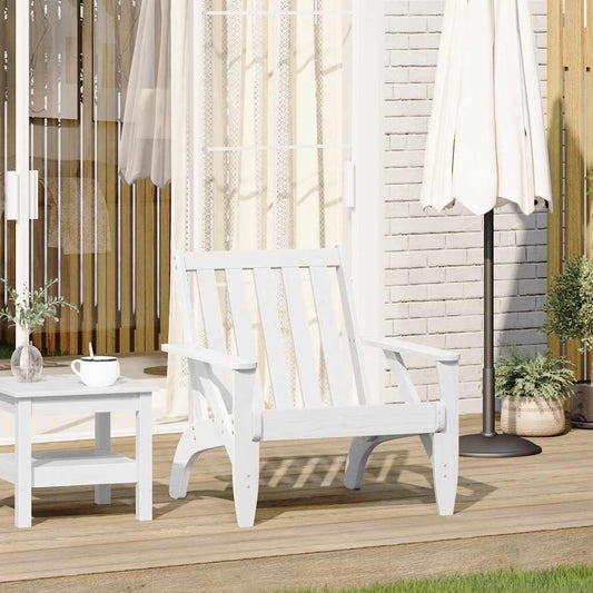 vidaXL Garden Adirondack Chair White 75x77x77 cm Solid Wood Pine