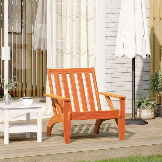 vidaXL Garden Adirondack Chair Wax Brown 75x77x77 cm Solid Wood Pine