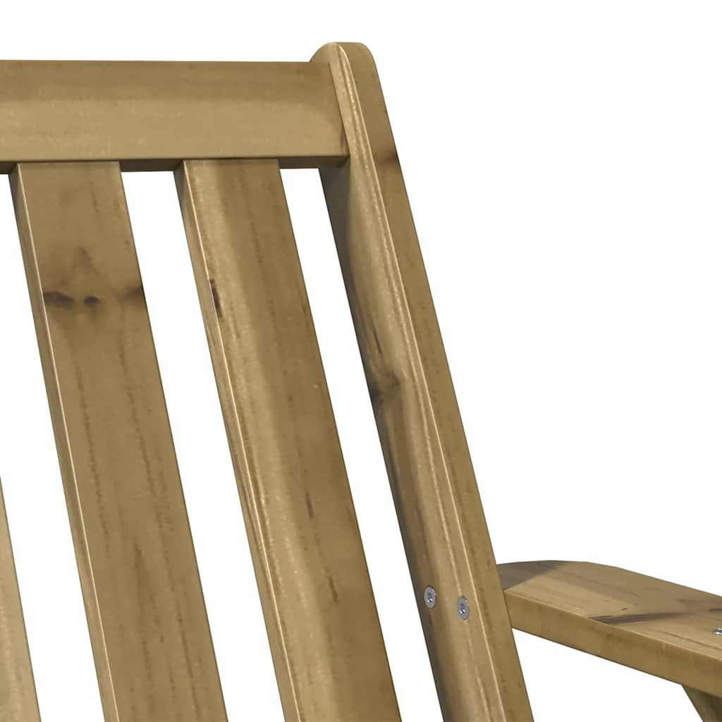 vidaXL Garden Adirondack Chair 75x77x77 cm Impregnated Wood Pine