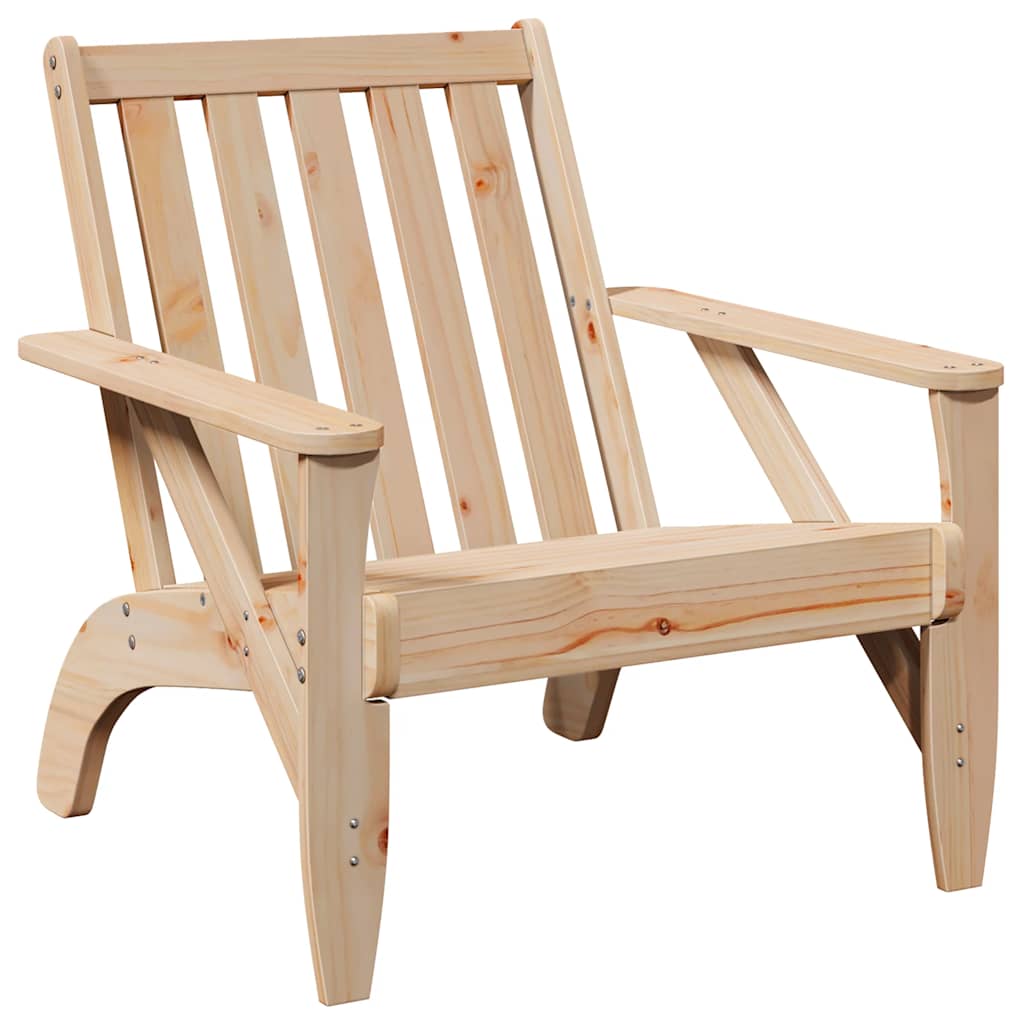 vidaXL Garden Adirondack Chairs 2 pcs 75x77x77 cm Solid Wood Pine