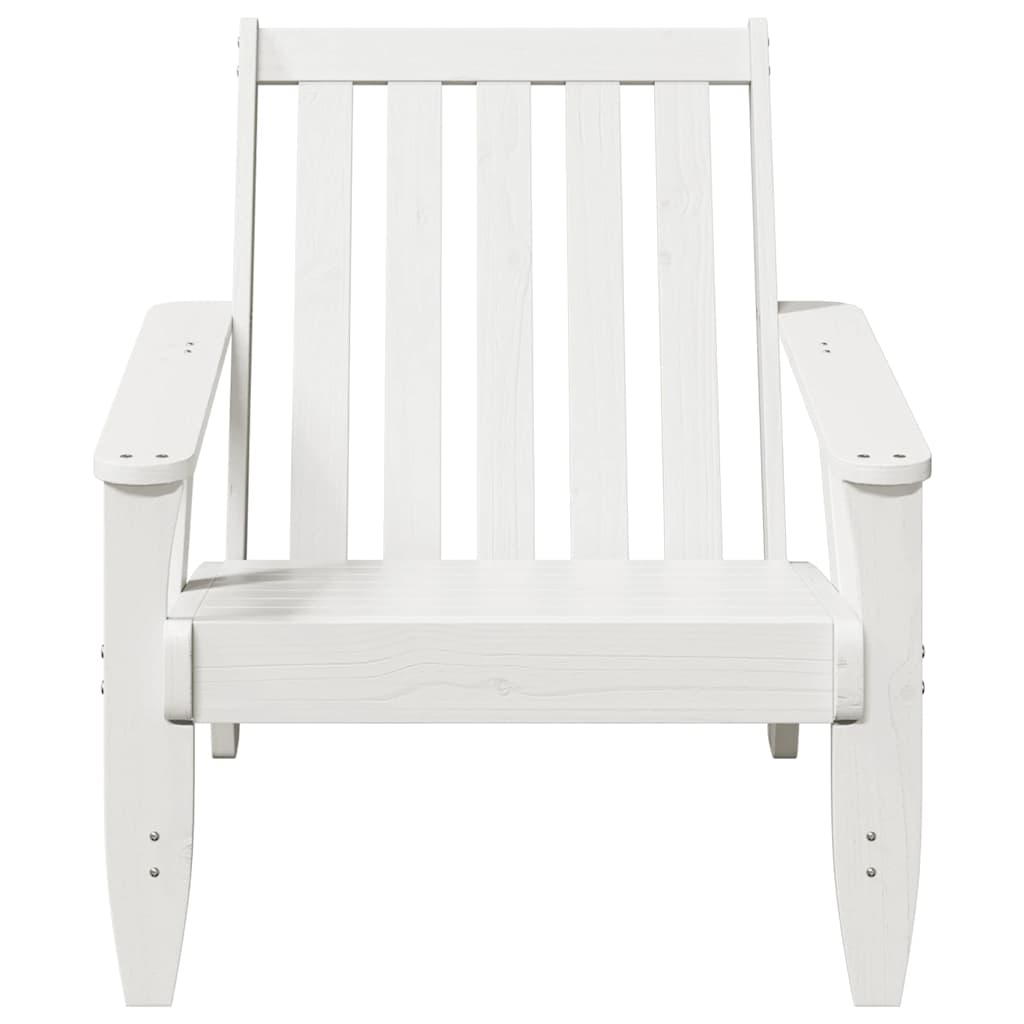 vidaXL Garden Adirondack Chairs 2 pcs White 75x77x77 cm Solid Wood Pine