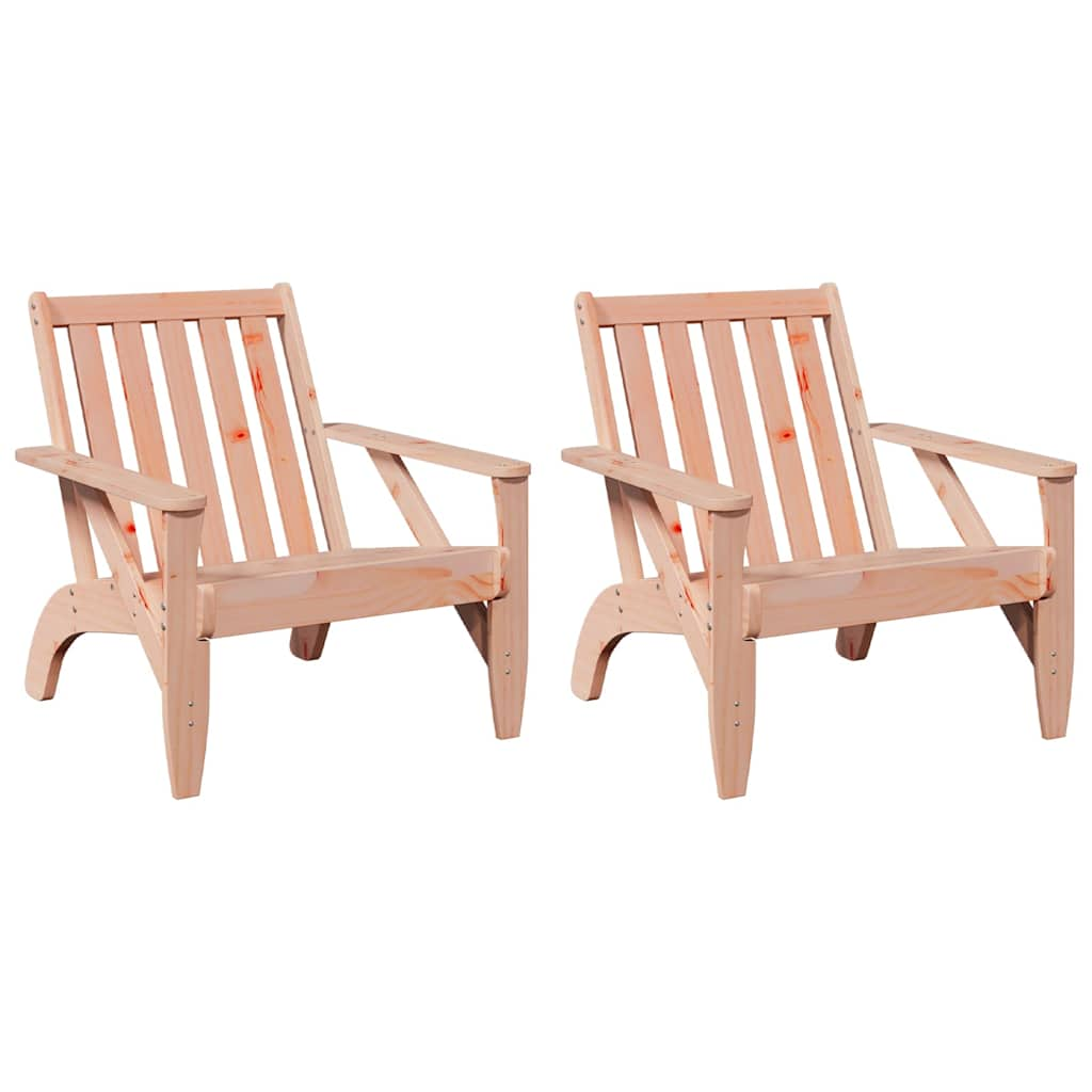 vidaXL Garden Adirondack Chairs 2 pcs 75x77x77 cm Solid Wood Douglas