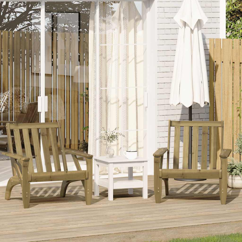 vidaXL Garden Adirondack Chairs 2 pcs 75x77x77 cm Impregnated Wood Pine