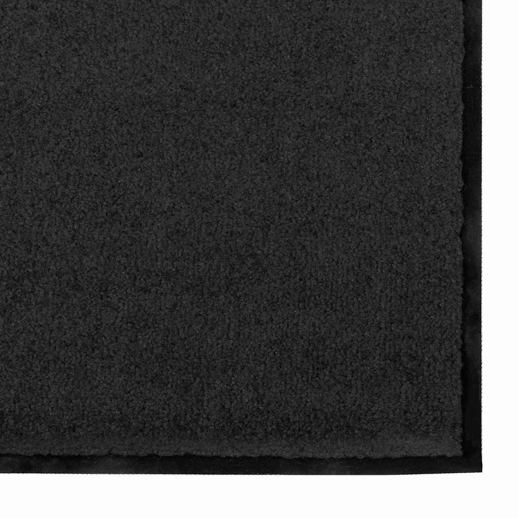 Doormat Black 120 x 250 cm 100% Polyamide