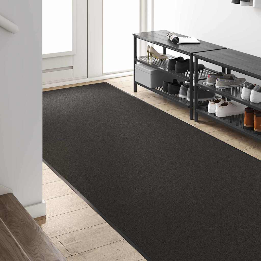 Doormat Black 120 x 250 cm 100% Polyamide
