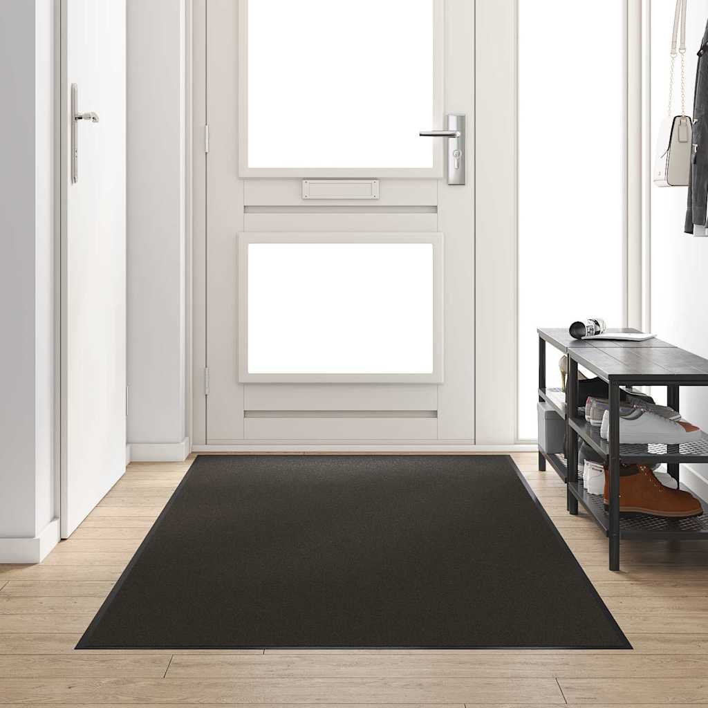 Doormat Black 120 x 250 cm 100% Polyamide