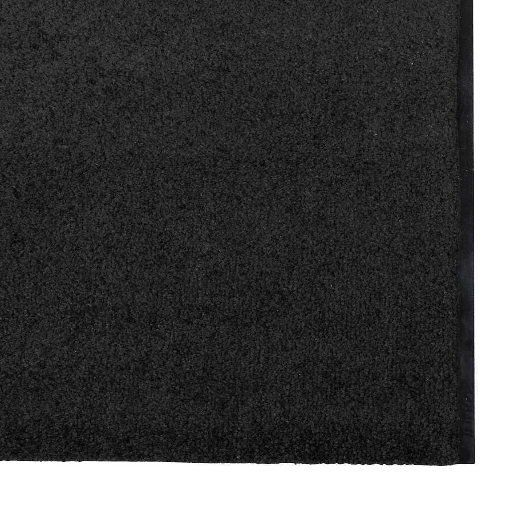 Doormat Black 120 x 350 cm 100% Polyamide