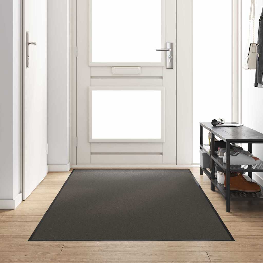 Doormat Anthracite and Black 120 x 300 cm Polyamide and PVC