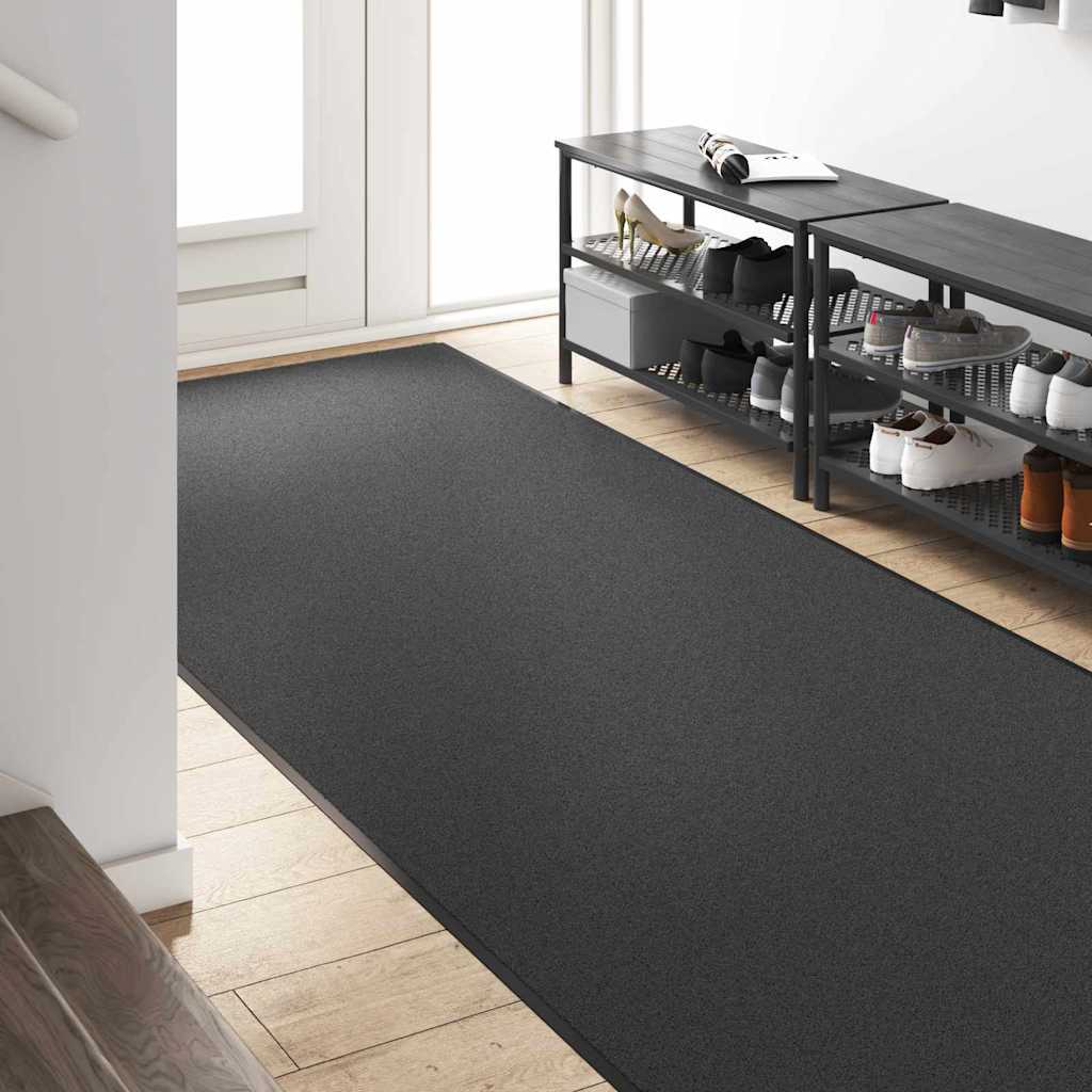 Doormat Anthracite and Black 120 x 400 cm 100% Polyamide