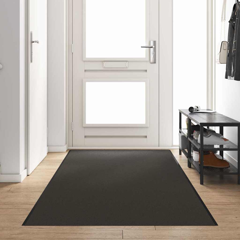 Doormat Anthracite and Black 120 x 400 cm 100% Polyamide