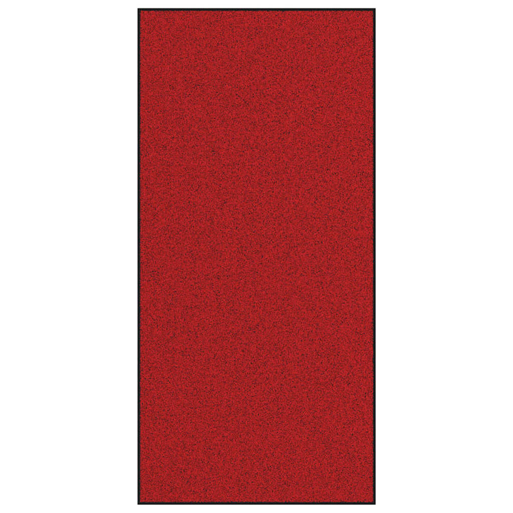 Doormat Red and Black 120 x 250 cm 100% Polyamide