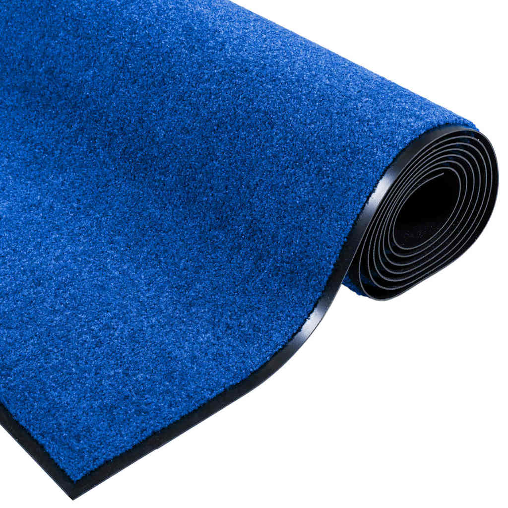 Doormat Blue and Black 120 x 300 cm 100% Polyamide