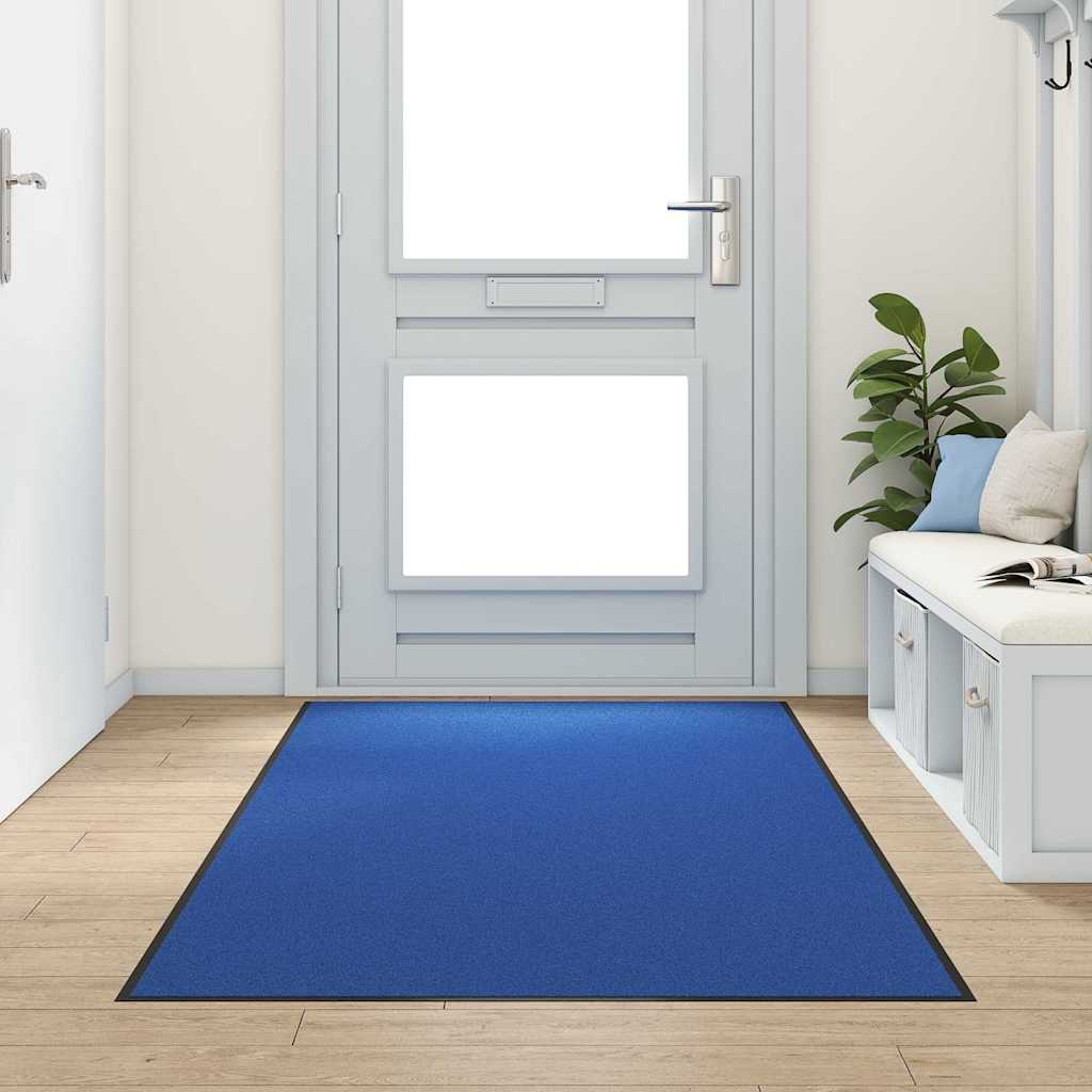 Doormat Blue and Black 120 x 300 cm 100% Polyamide