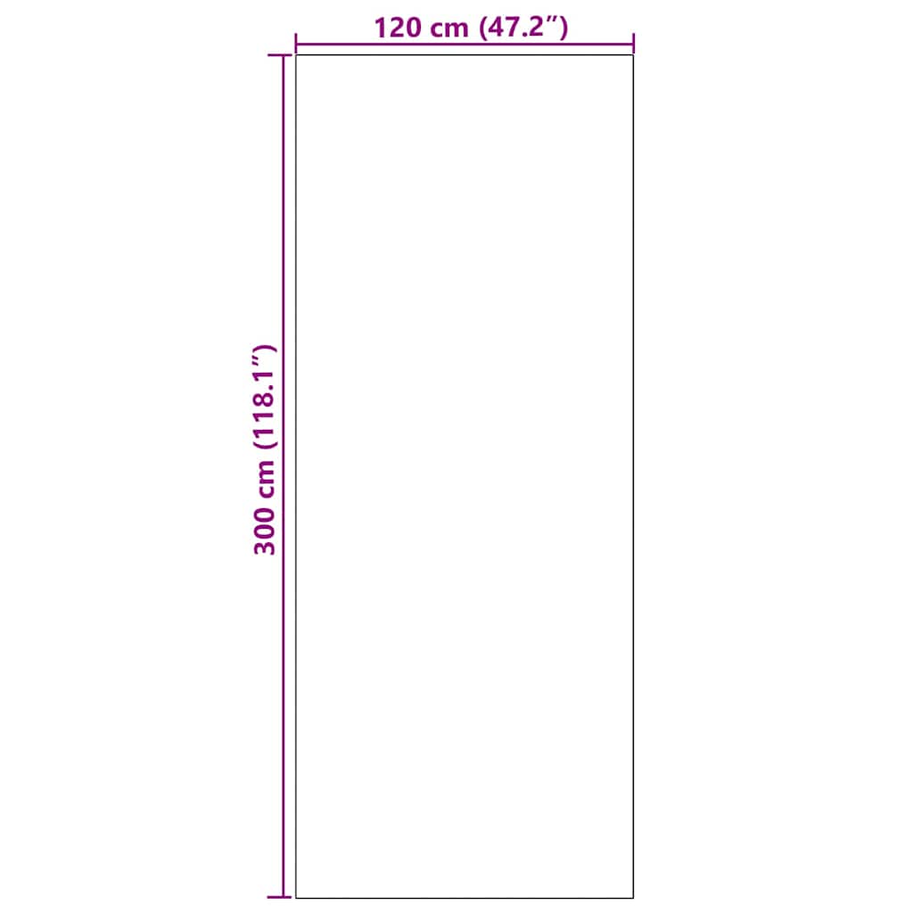 Doormat Blue and Black 120 x 300 cm 100% Polyamide