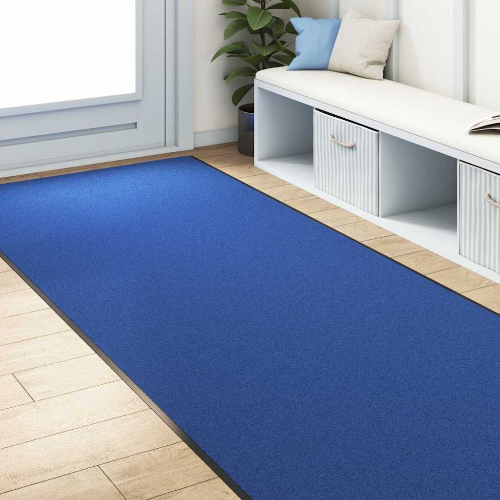 Doormat Other Blue and Black 120 x 350 cm Polyamide and PVC