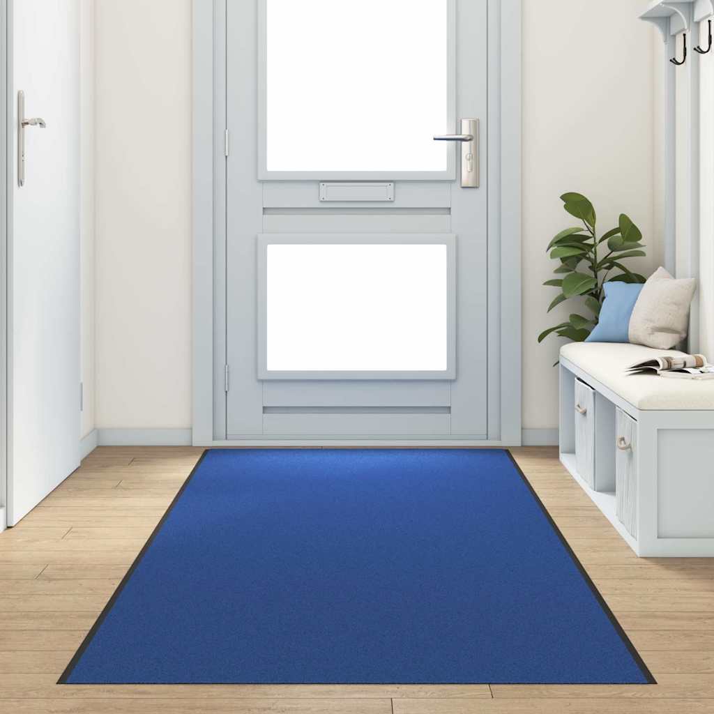 Doormat Blue and Black 120 x 400 cm 100% Polyamide
