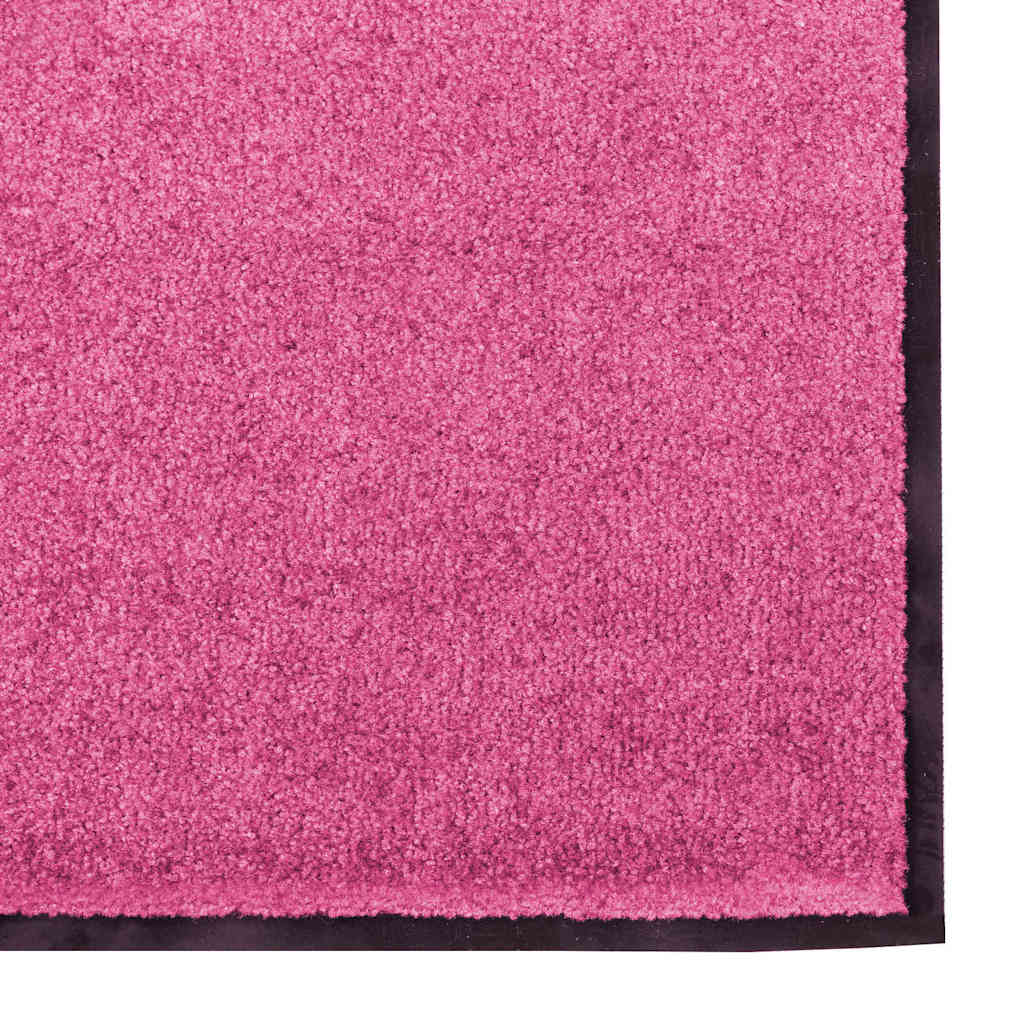 Doormat Pink and Black 120 x 250 cm 100% Polyamide