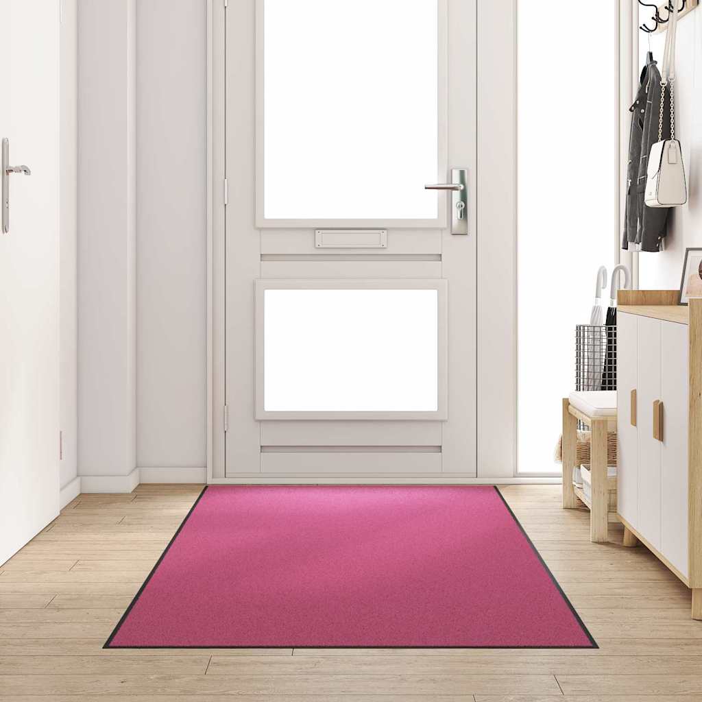 Doormat Pink and Black 120 x 250 cm 100% Polyamide