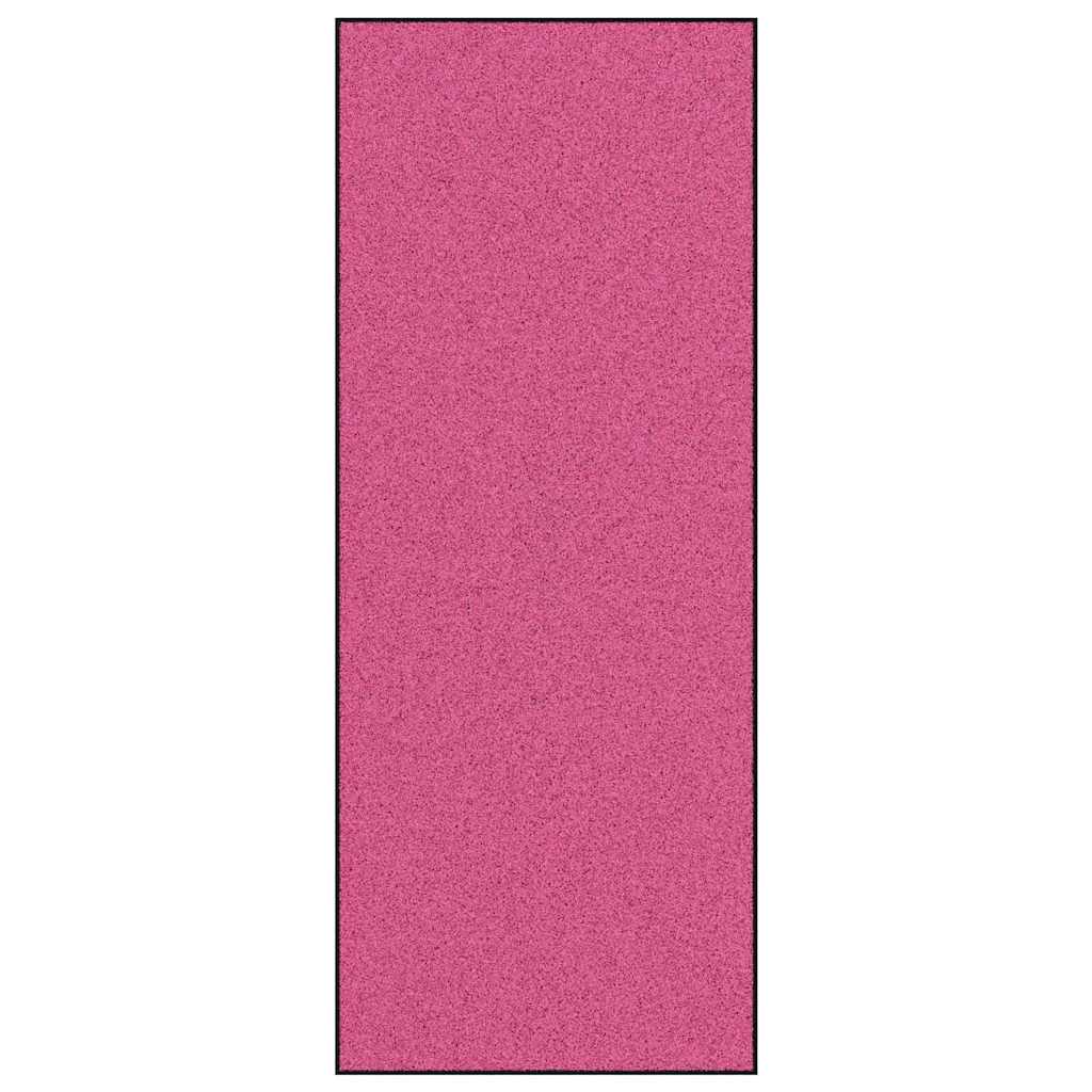 Doormat Pink and Black 120 x 300 cm 100% Polyamide