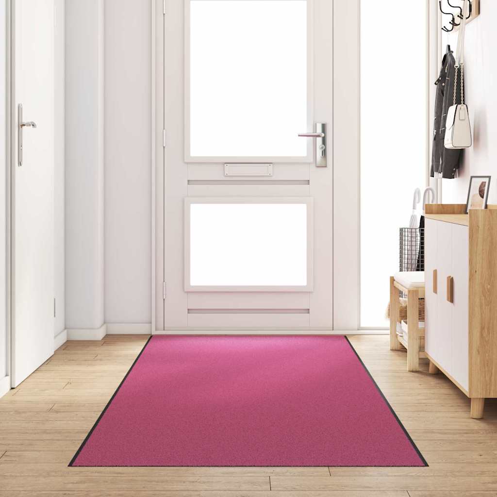 Doormat Pink and Black 120 x 350 cm 100% Polyamide