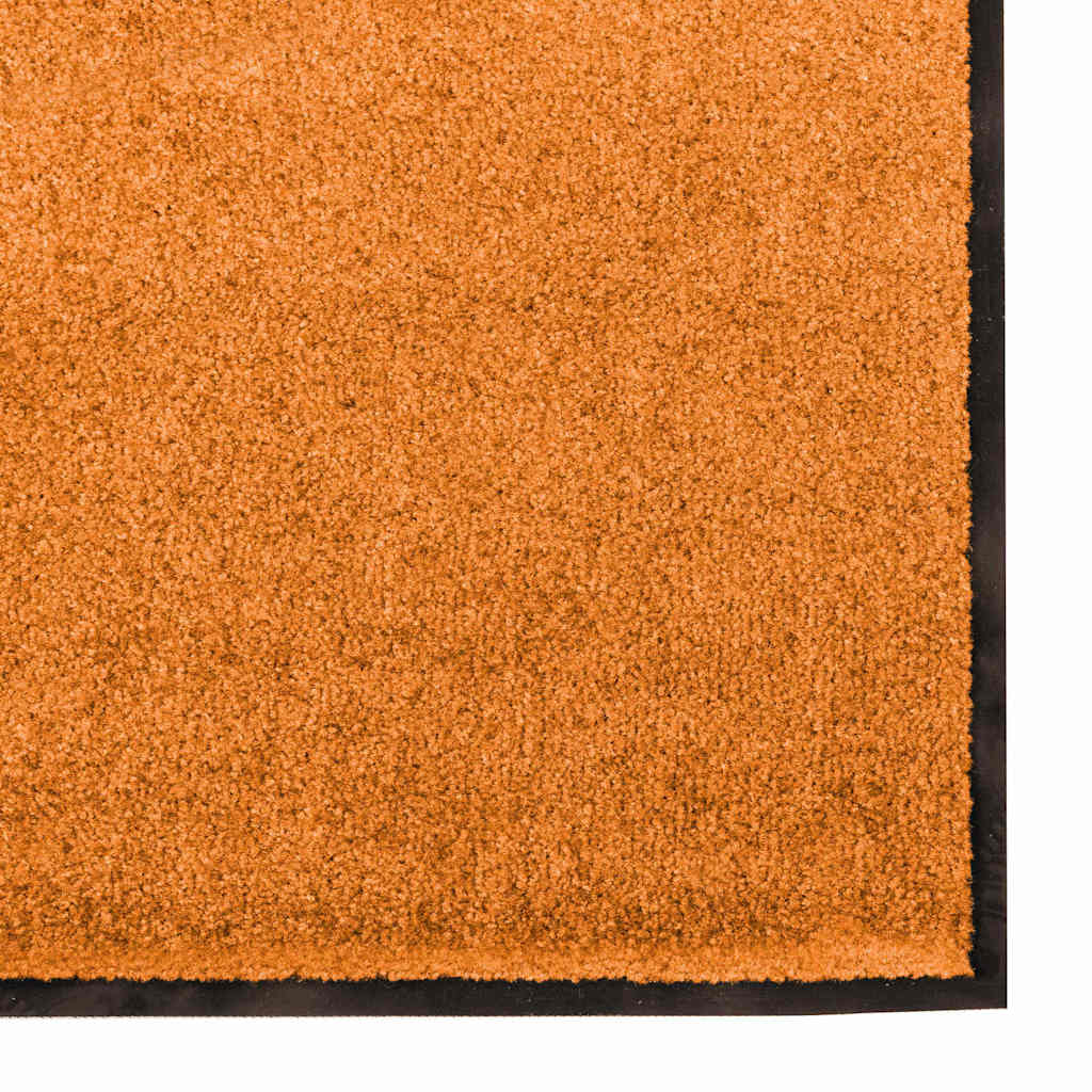 Doormat Orange and Black 120 x 300 cm 100% Polyamide