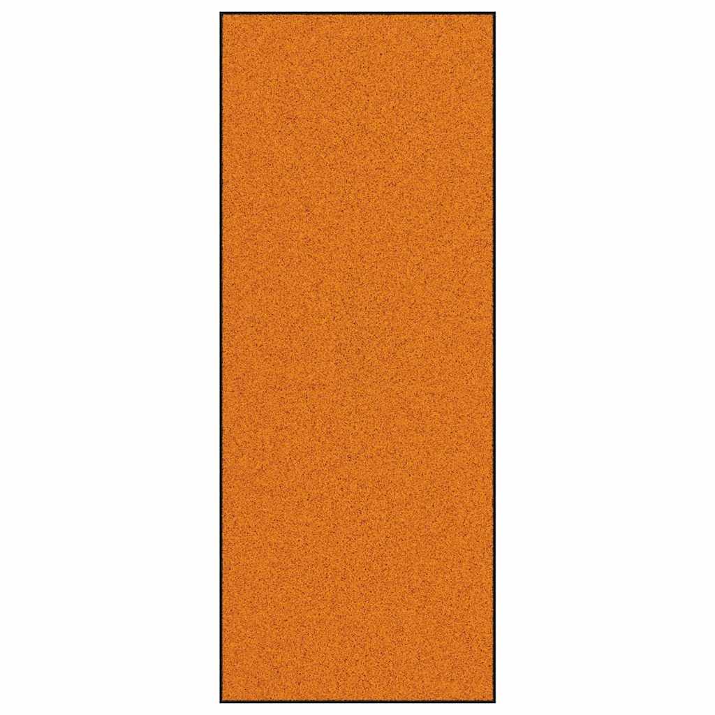 Doormat Orange and Black 120 x 300 cm 100% Polyamide