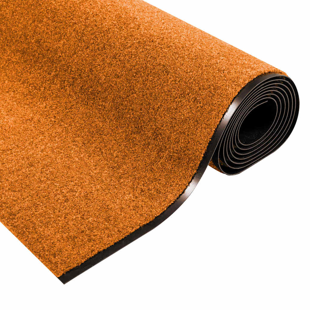 Doormat Other Orange and Black 120 x 350 cm Polyamide and PVC