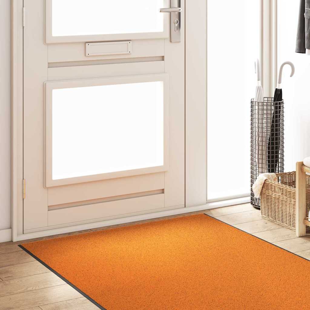 Doormat Other Orange and Black 120 x 400 cm Polyamide and PVC