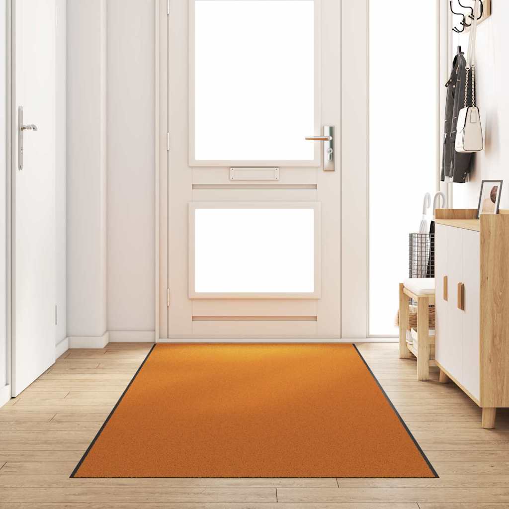 Doormat Other Orange and Black 120 x 400 cm Polyamide and PVC