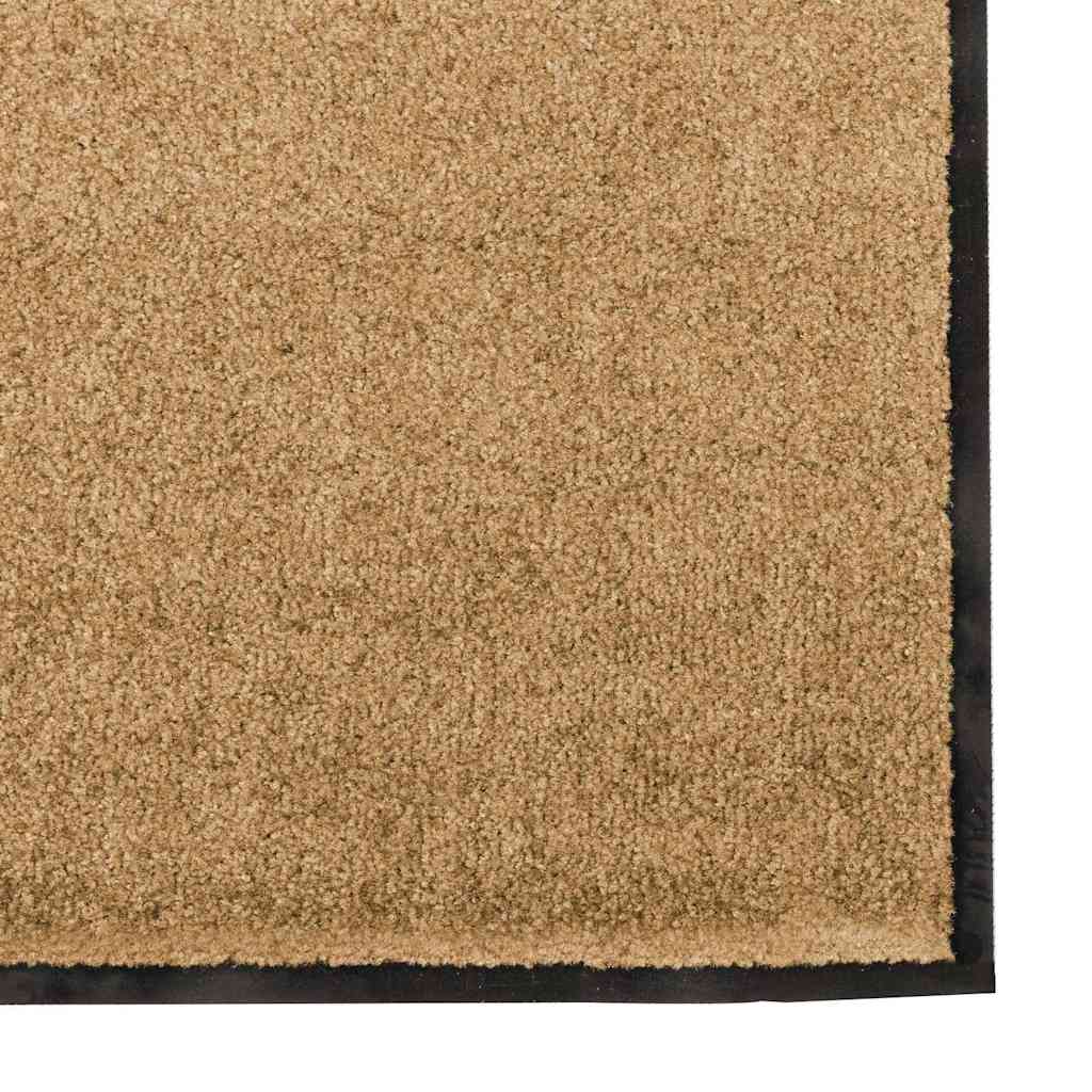 Doormat Other Cream and Black 120 x 250 cm Polyamide and PVC