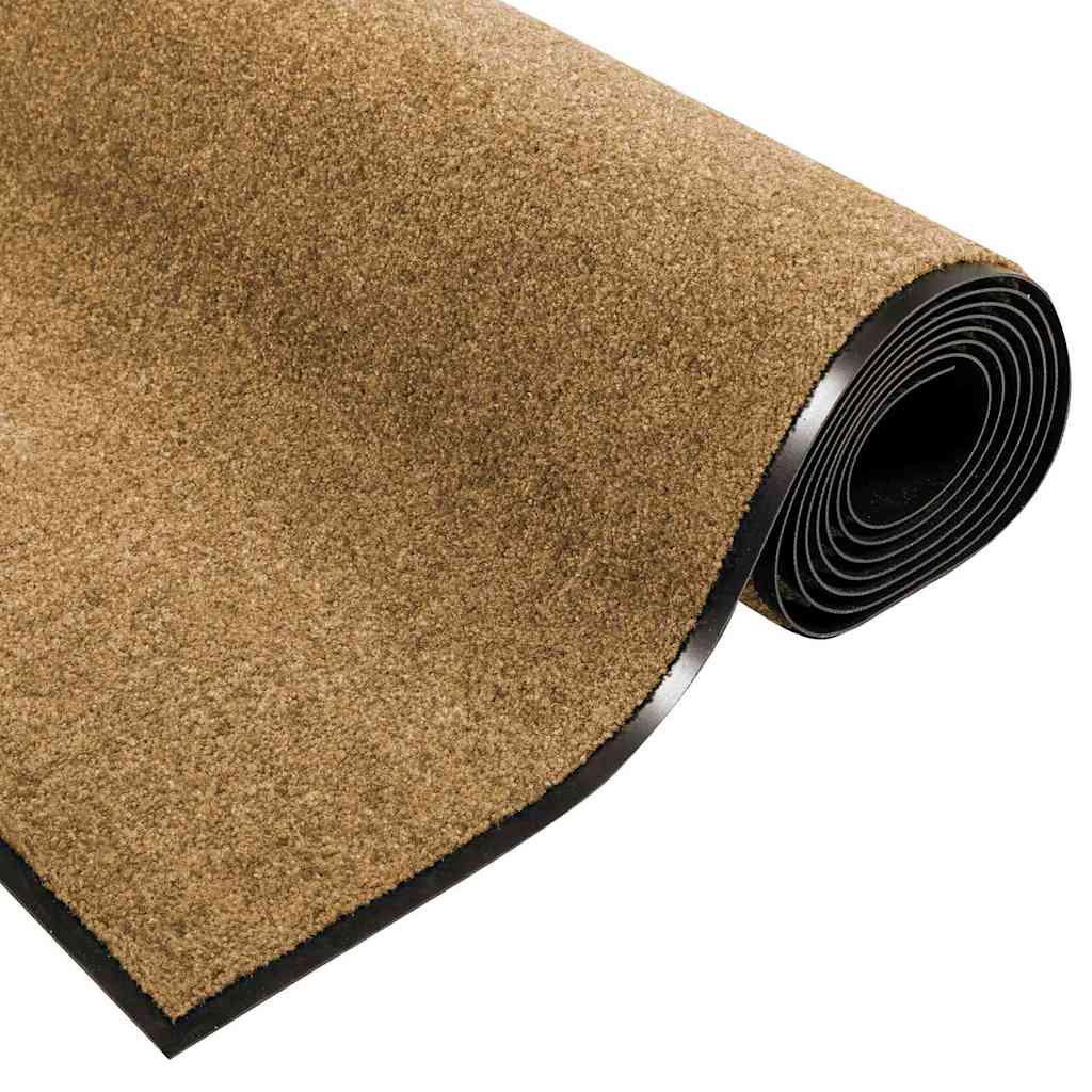 Doormat Other Cream and Black 120 x 300 cm Polyamide and PVC