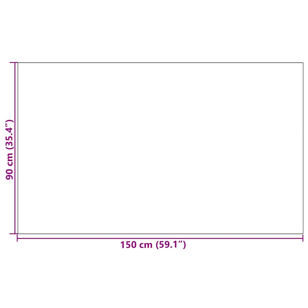 Doormat Black 90 x 150 cm 100% Polyamide
