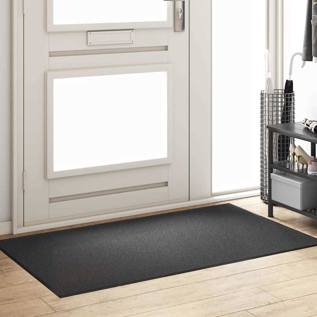 Doormat Anthracite and Black 90 x 150 cm 100% Polyamide