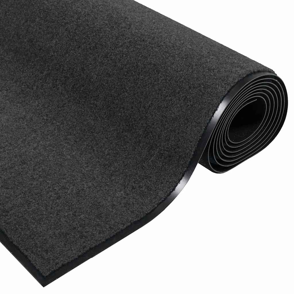 Doormat Anthracite and Black 120 x 180 cm 100% Polyamide