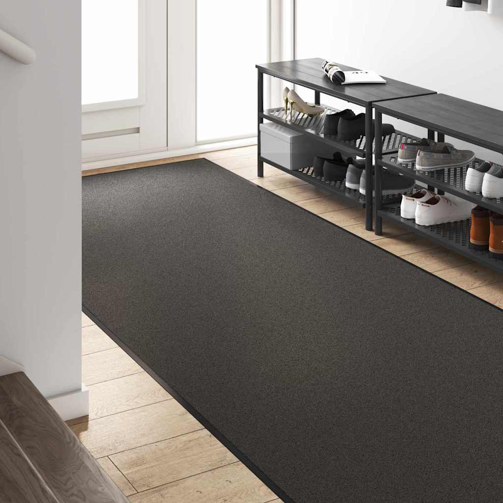 Doormat Anthracite and Black 120 x 350 cm 100% Polyamide
