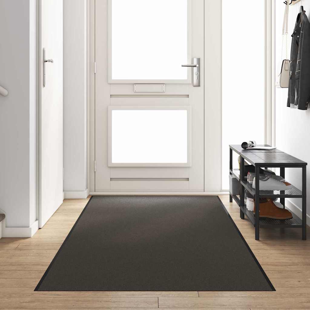 Doormat Anthracite and Black 120 x 350 cm 100% Polyamide