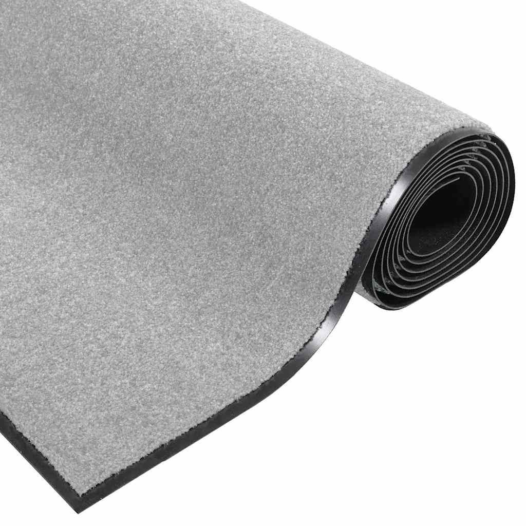 Doormat Grey and Black 60 x 180 cm 100% Polyamide