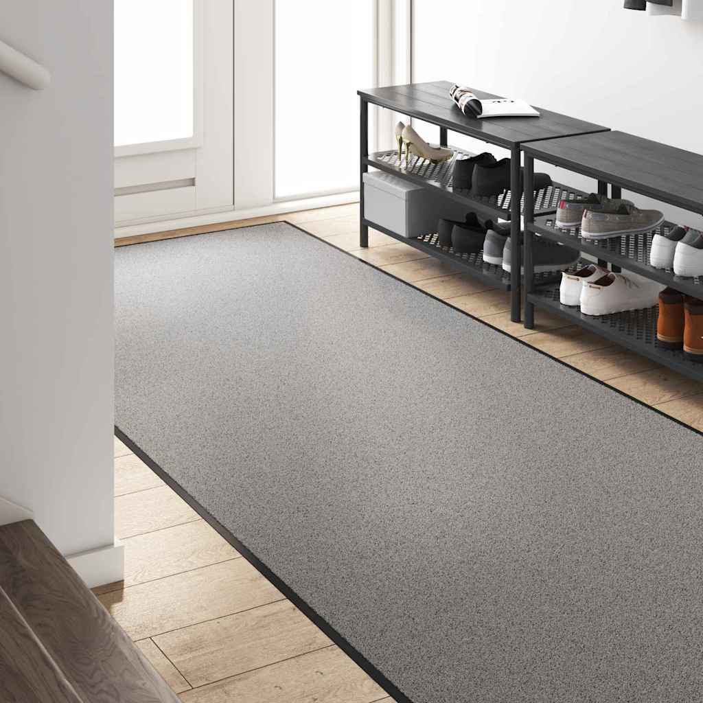 Doormat Grey and Black 120 x 300 cm 100% Polyamide