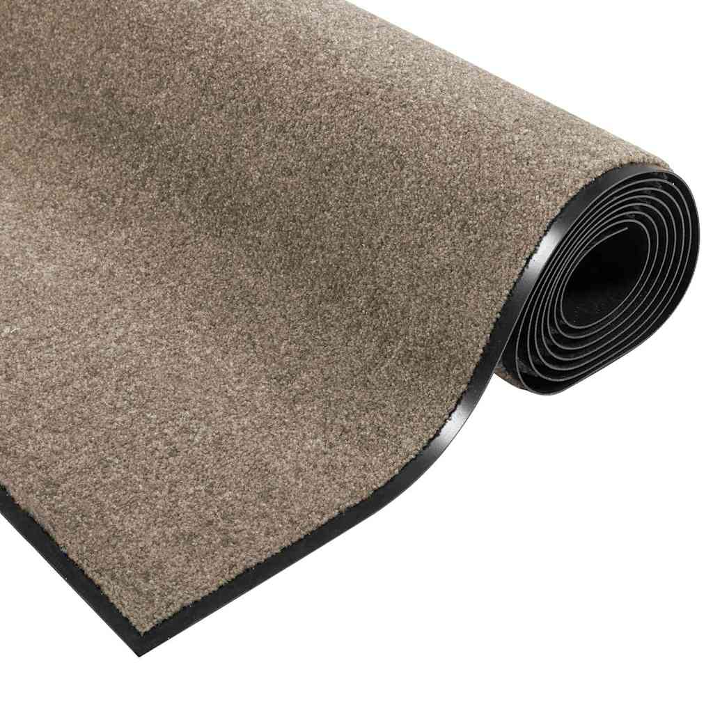 Doormat Beige and Black 60 x 180 cm 100% Polyamide