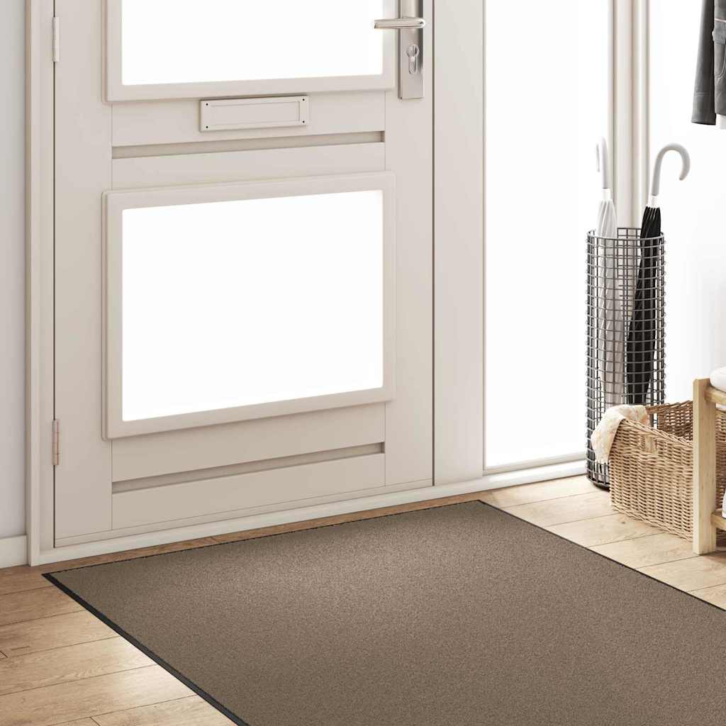 Doormat Beige and Black 120 x 350 cm 100% Polyamide