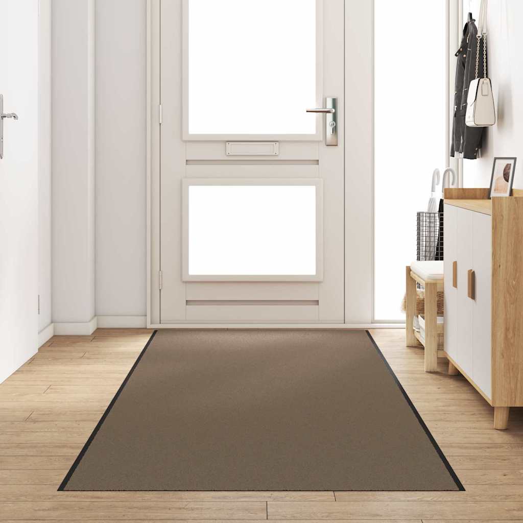 Doormat Beige and Black 120 x 350 cm 100% Polyamide