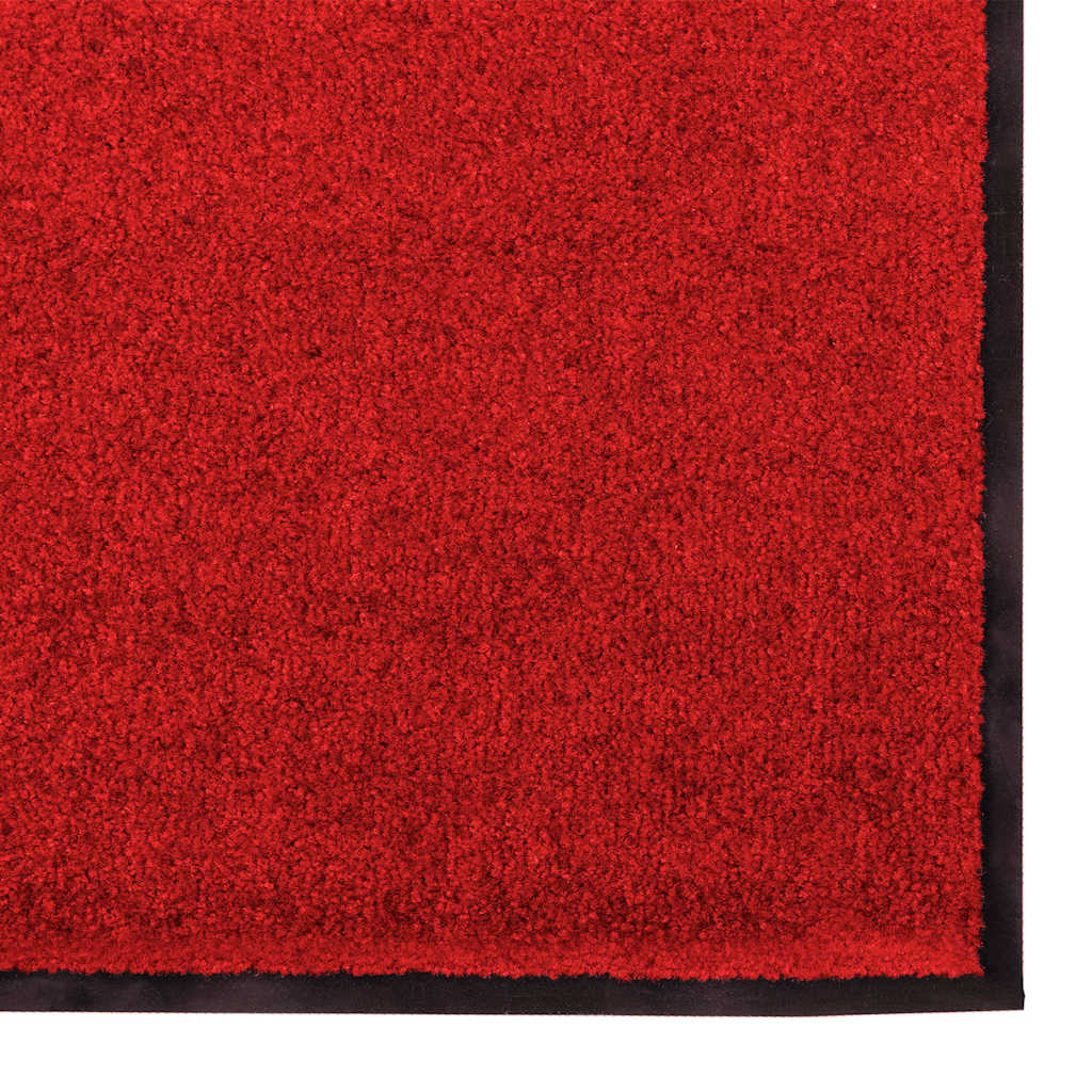 Doormat Red and Black 120 x 180 cm 100% Polyamide