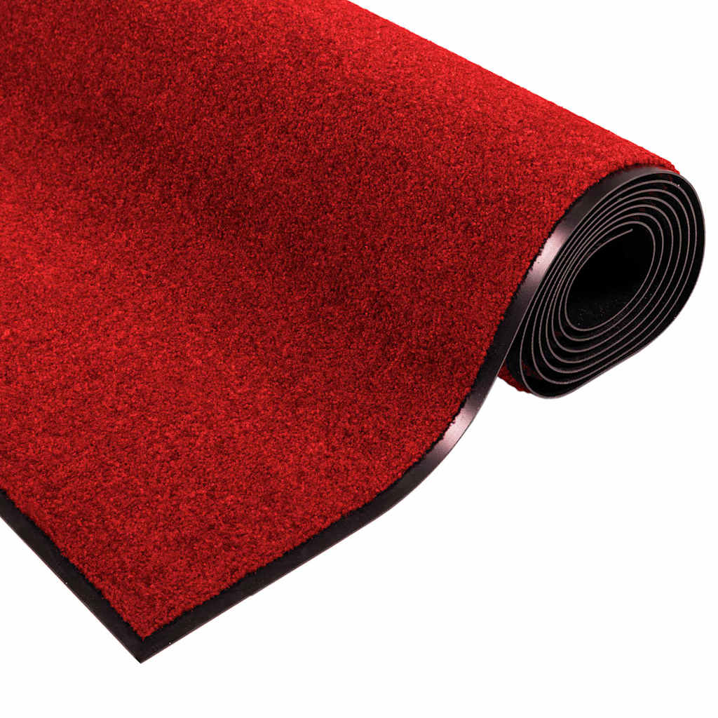 Doormat Red and Black 120 x 180 cm 100% Polyamide