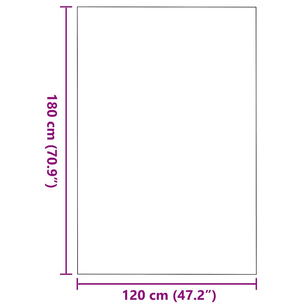 Doormat Red and Black 120 x 180 cm 100% Polyamide