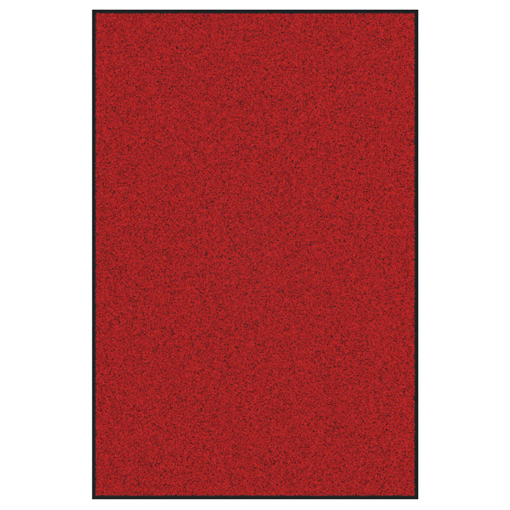 Doormat Red and Black 120 x 180 cm 100% Polyamide