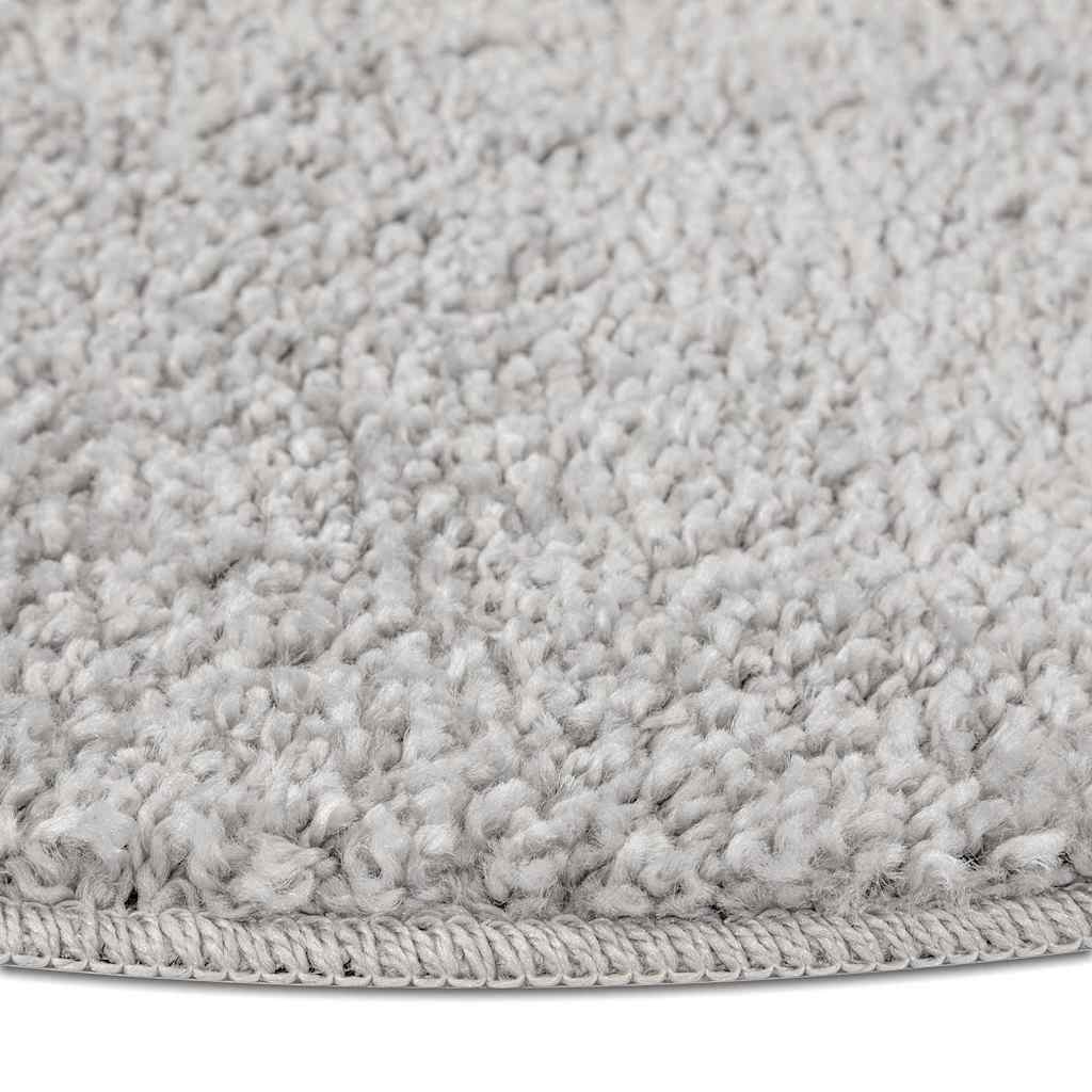 Anti-slip Shaggy Rug Grey 120 x 120 cm PP