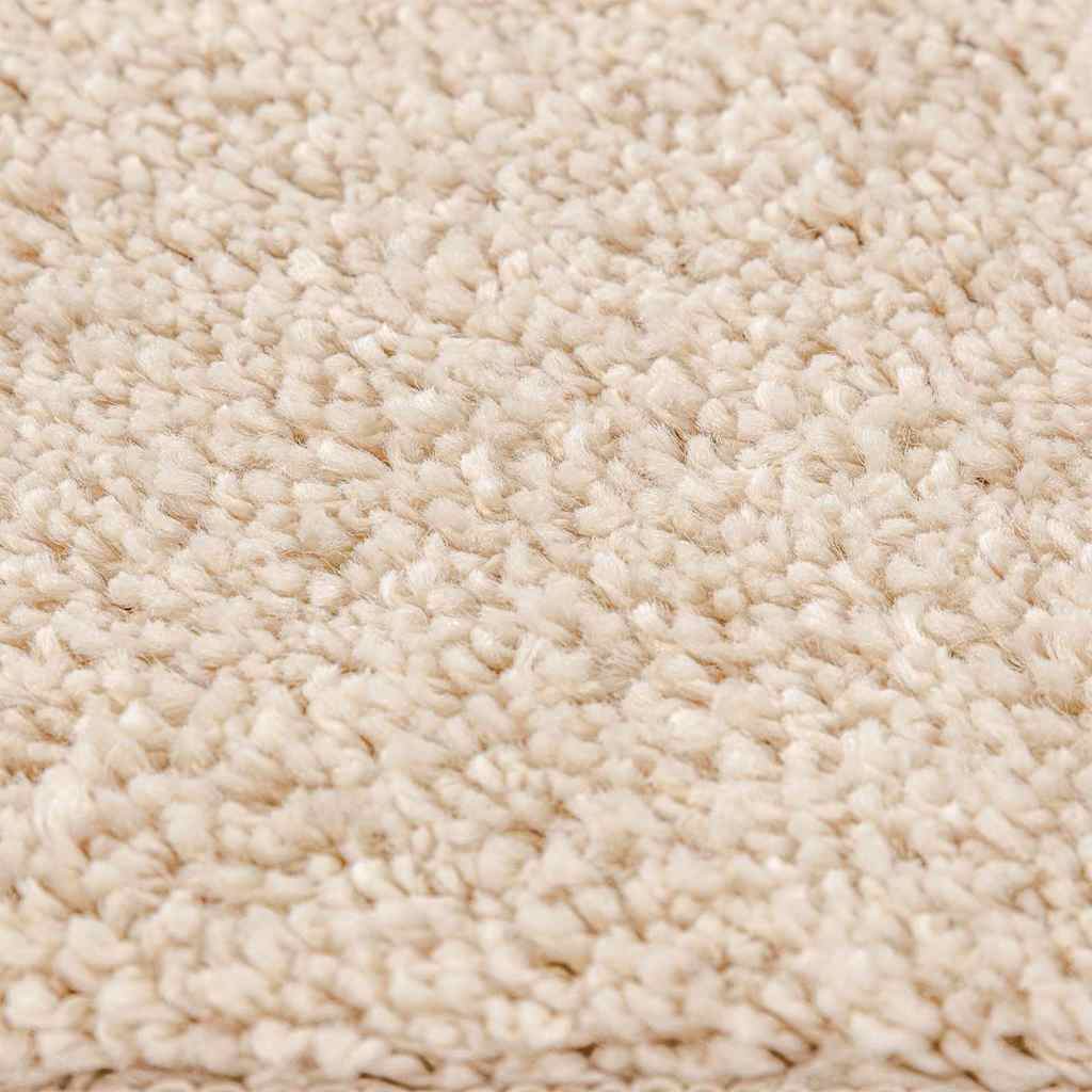 Anti-slip Shaggy Rug Cream 200 x 200 cm PP