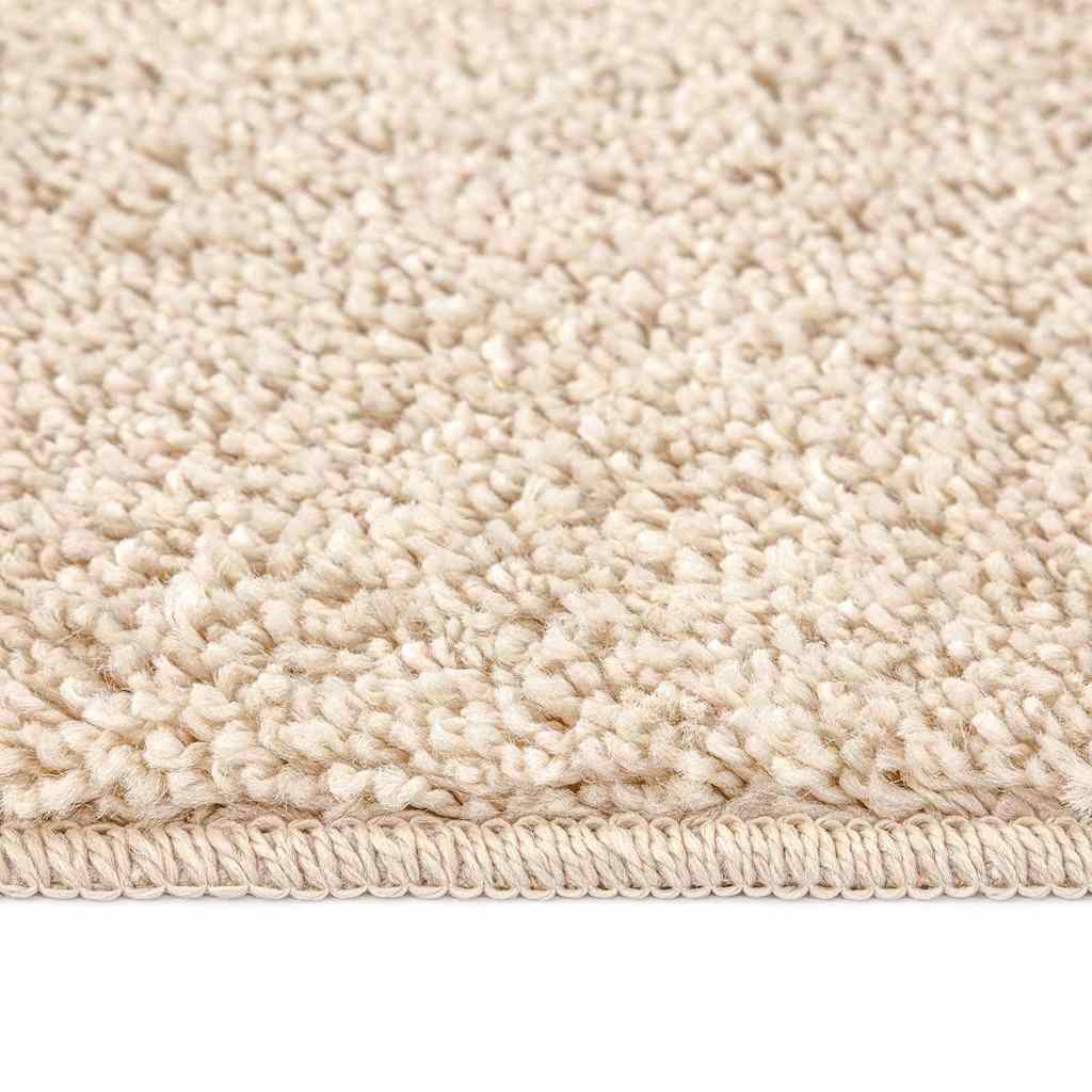 Anti-slip Shaggy Rug Cream 200 x 200 cm PP
