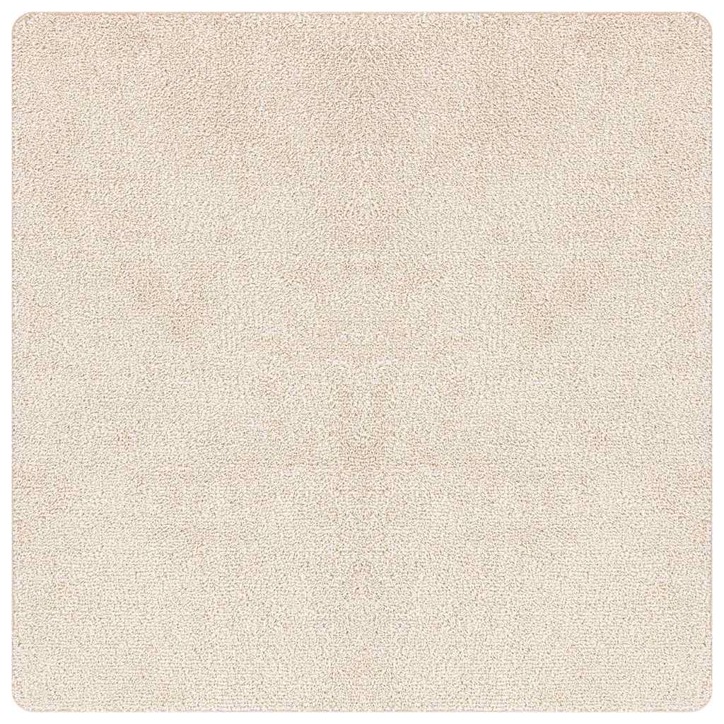 Anti-slip Shaggy Rug Cream 200 x 200 cm PP