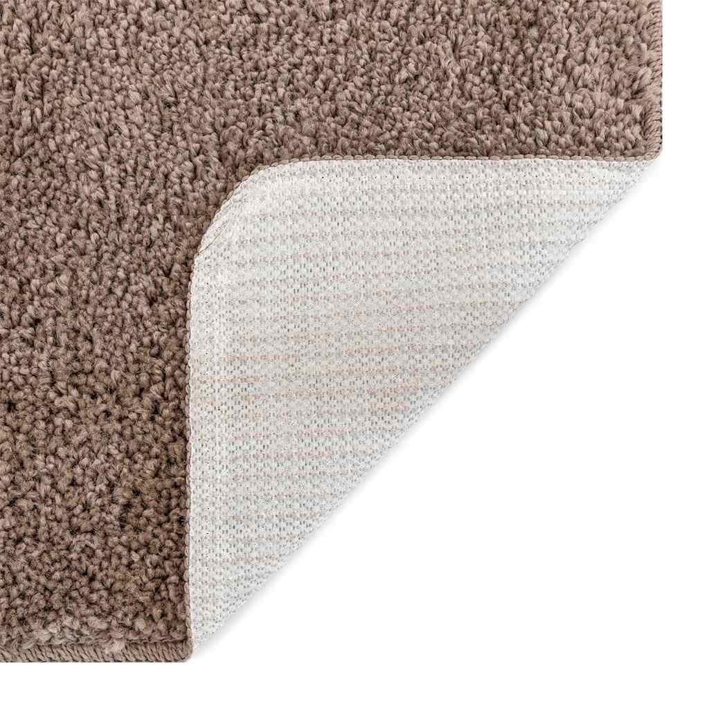 Anti-slip Shaggy Rug Brown 80 x 150 cm PP